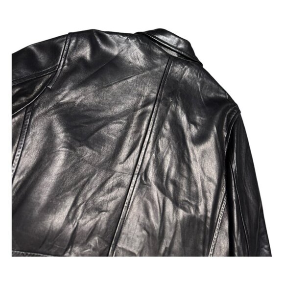 BERNARDO GENUINE LEATHER Designer Business Casual Winter Coat Jacket Mens Large - Picture 9 of 10